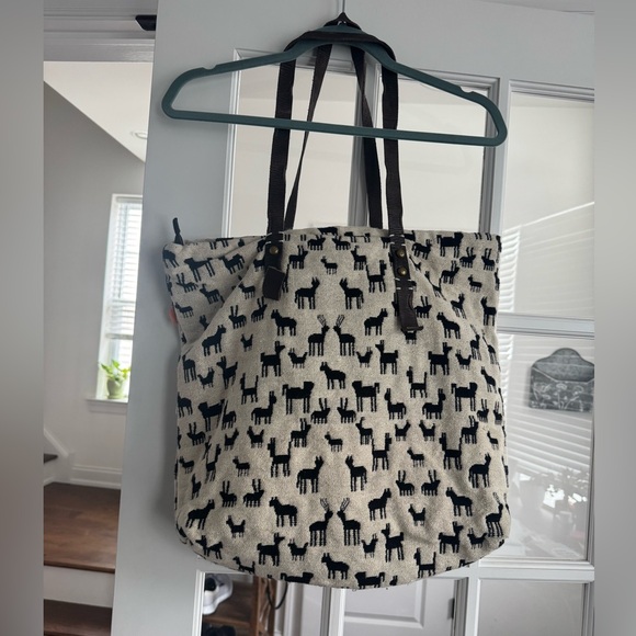 Anthropologie Jasper and Jeera Llama Tote Bag - Picture 3 of 6